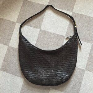 Madewell, The Essential Curve Shoulder Bag in Coffee Bean